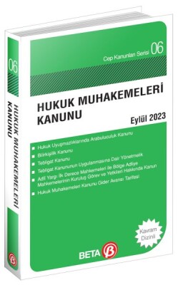 Cep Kanunları Serisi 06 - Hukuk Muhakemeleri Kanunu (Cep Boy) - Beta Basım Yayım