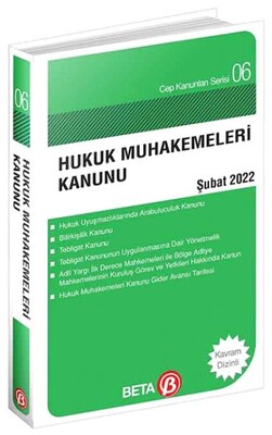 Cep Kanunları Serisi 06 - Hukuk Muhakemeleri Kanunu (Cep Boy) - Beta Basım Yayım