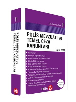 Cep Kanunu Serisi 11 - Polis Mevzuatı ve Temel Ceza Yasaları - Beta Basım Yayım