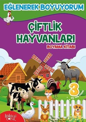 Çiftlik Hayvanları Boyama Kitabı - Koloni Çocuk