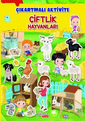 Çiftlik Hayvanları - Çıkartmalı Aktivite - Yakamoz Yayınları