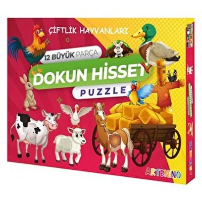 Çiftlik Hayvanları - Dokun Ve Hisset Puzzle - Artenino Yayıncılık