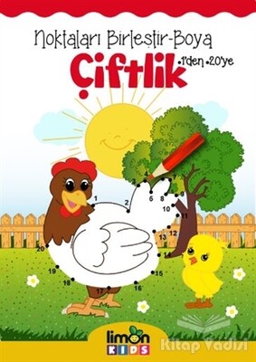 Çiftlik - Noktaları Birleştir-Boya - limonKIDS