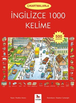 Çıkartmalarla İngilizce 1000 Kelime (500 Çıkartma) - 1001 Çiçek Kitaplar