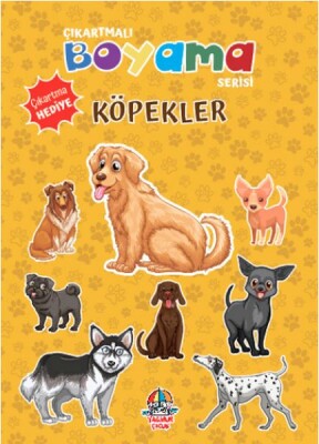 Çıkartmalı Boyama Serisi - Köpekler - Yağmur Çocuk