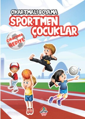 Çıkartmalı Boyama - Sportmen Çocuklar - Yağmur Çocuk