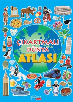 Çıkartmalı Dünya Atlası - Yakamoz Yayınları