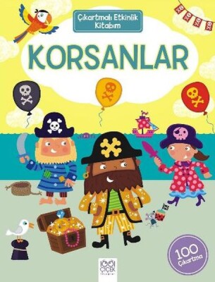 Çıkartmalı Etkinlik Kitabım - Korsanlar - 1001 Çiçek Kitaplar