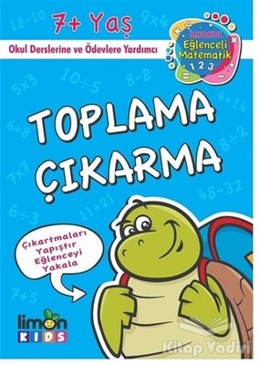 Çıkartmalı Toplama Çıkartma - İlk Okul Eğlenceli Matematik - limonKIDS