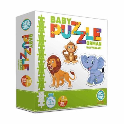 Circle Toys Baby Puzzle Orman Hayvanları - 1