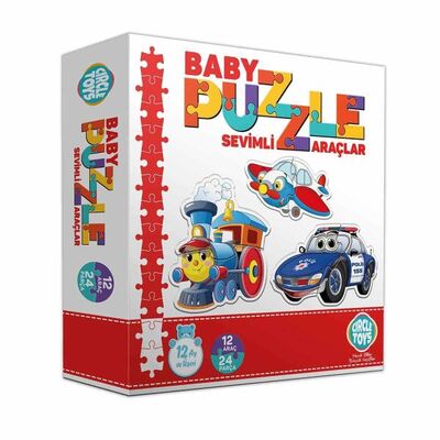 Circle Toys Baby Puzzle Sevimli Araçlar - 1