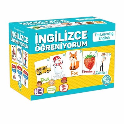 Circle Toys İngilizce Öğreniyorum Eğitici Kartlar - Circle Toys