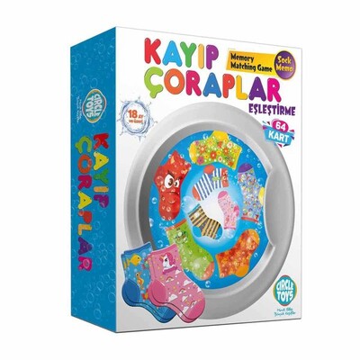 Circle Toys Kayıp Çoraplar Eşleştirme Oyunu - Circle Toys