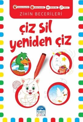 Çiz Sil Yeniden Çiz (Kırmızı Kitap) - Martı Yayınları