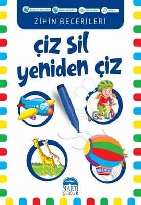 Çiz Sil Yeniden Çiz (Mavi Kitap) - Martı Yayınları