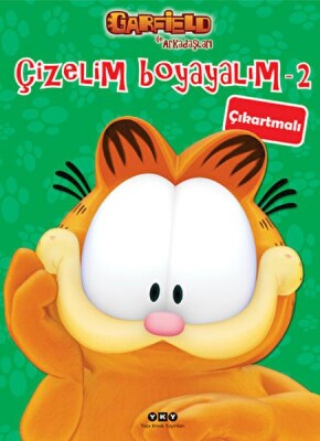 Çizelim Boyayalım 2 - Garfield ile Arkadaşları (Çıkartmalı) - Yapı Kredi Yayınları