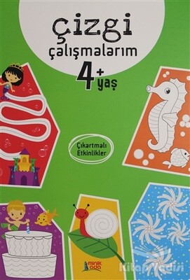 Çizgi Çalışmalarım 4+ Yaş - Minik Ada Yayınları
