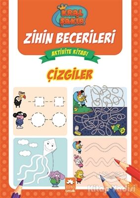 Çizgiler - Kral Şakir Zihin Becerileri Aktivite Kitabı - 1