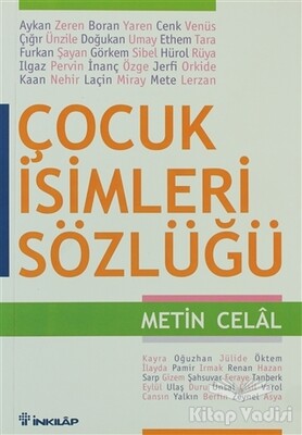 Çocuk İsimleri Sözlüğü - İnkılap Kitabevi