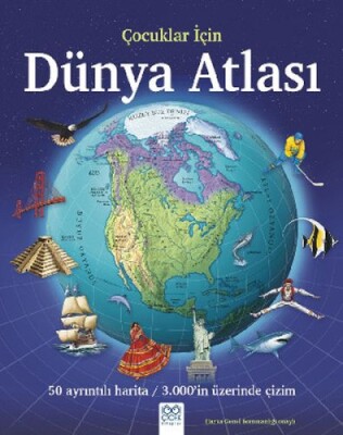 Çocuklar için Dünya Atlası - 1001 Çiçek Kitaplar