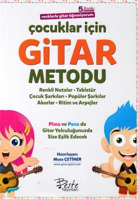 Çocuklar İçin Gitar Metodu - Renklerle Gitar Öğreniyorum - Beste Yayınları