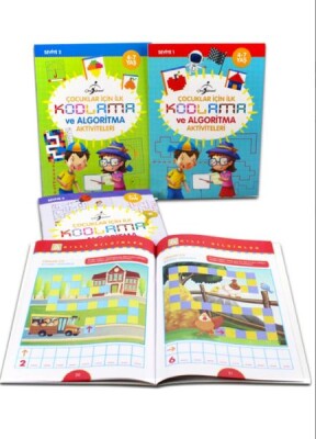 Çocuklar İçin İlk Kodlama ve Algoritma Aktiviteleri - 4 Kitap - Çocuk Gezegeni