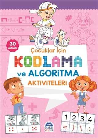 Martı Yayınları - Çocuklar İçin Kodlama ve Algoritma Aktiviteleri - Pembe