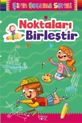 Çocuklar için Okul Öncesi Şirin Boyama Kitabı - Noktaları Birleştir - Baloncuk Kitap