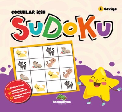 Çocuklar İçin Sudoku 1.Seviye - Bookalemun Yayınevi