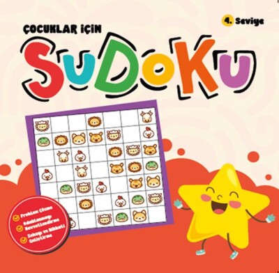 Çocuklar İçin Sudoku 4.Seviye - Bookalemun Yayınevi