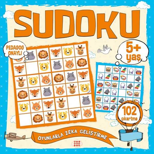 Dokuz Yayınları - Çocuklar İçin Sudoku Çıkartmalı (5+ Yaş)