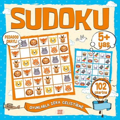 Çocuklar İçin Sudoku Çıkartmalı (5+ Yaş) - 1