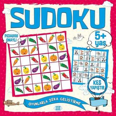 Dokuz Yayınları - Çocuklar İçin Sudoku Kes Yapıştır (5+ Yaş)