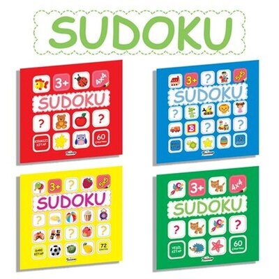 Çocuklar İçin Sudoku Seti - 4 Kitap Takım - Teleskop