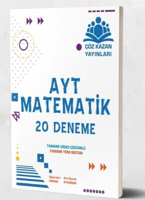 Çöz Kazan AYT Matematik 20 li Deneme Sınavı (Yeni) - Çöz Kazan Yayınları