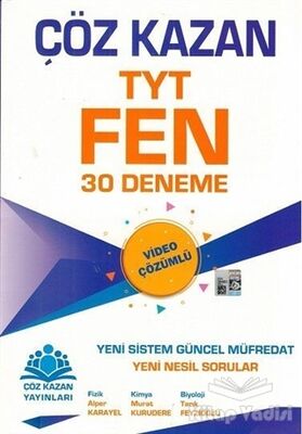 Çöz Kazan YKS 1. Oturum TYT Fen Bilimleri 30 Deneme - 1