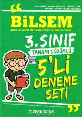 Çözüm Akademi 3. Sınıf Bilsem 5'li Deneme Seti (Yeni) - Örnek Akademi