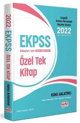Data 2022 EKPSS Tek Kitap Konu Anlatımlı - Data Yayınları
