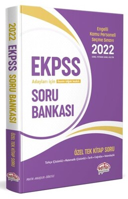 Data 2022 EKPSS Tek Kitap Soru Bankası - Data Yayınları