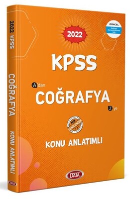 Data 2022 KPSS Coğrafya Konu Anlatımlı - Data Yayınları