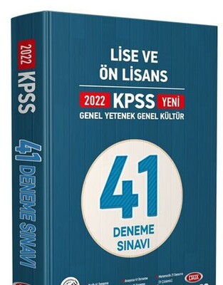 Data 2022 KPSS Genel Yetenek Genel Kültür Lise ve Ön Lisans 41 Deneme Sınavı - Data Yayınları