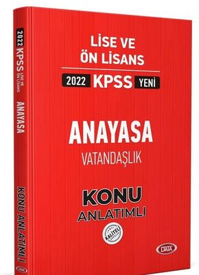 Data 2022 KPSS Lise ve Ön Lisans Anayasa Vatandaşlık Soru Bankası - 1