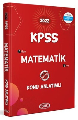 Data 2022 KPSS Matematik Konu Anlatımlı - Data Yayınları