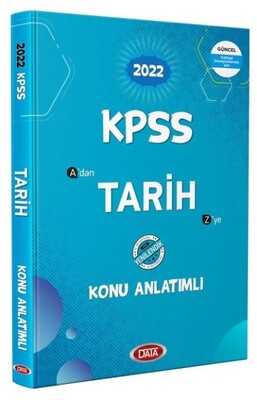 Data 2022 KPSS Tarih Konu Anlatımlı - Data Yayınları