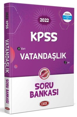 Data 2022 KPSS Vatandaşlık Soru Bankası - Data Yayınları