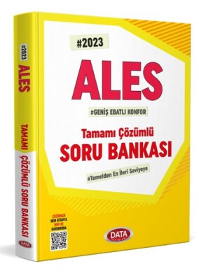 Data 2023 Ales Tamamı Çözümlü Soru Bankası - Data Yayınları