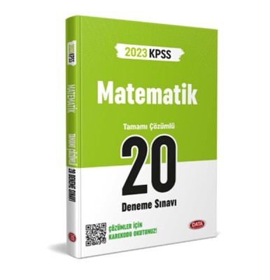 Data 2023 Kpss Matematik 20 Deneme Sınavı Karekod Çözümlü - Data Yayınları