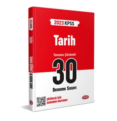 Data 2023 Kpss Tarih 30 Deneme Sınavı Karekod Çözümlü - Data Yayınları