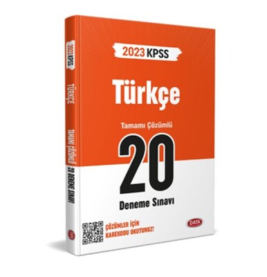 Data 2023 Kpss Türkçe 20 Deneme Sınavı Karekod Çözümlü - Data Yayınları