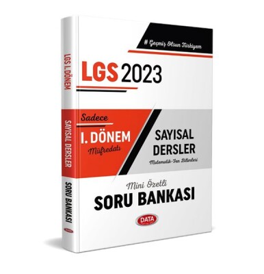 Data 2023 Lgs I. Dönem Sayısal Dersler Soru Bankası - Data Yayınları